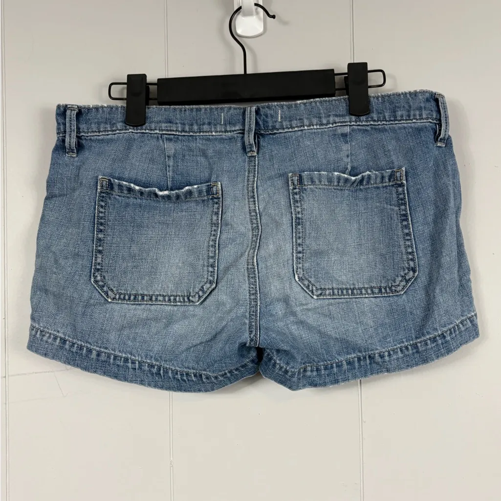 Ann Taylor Loft Denim Blue Cotton Jean Short Shorts 4 Casual Summer Everyday - Image 2