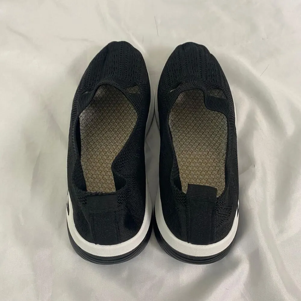 Chunky Slip On Bubble Sole Black Athleisure Workout Gym Running Sneaker 8.5 - Image 3