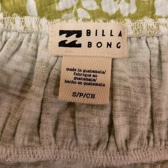 Billabong Flirt On Puff Sleeve Ditsy Floral Print Square Neck‎ Crop Top Sz S NWT - Image 11