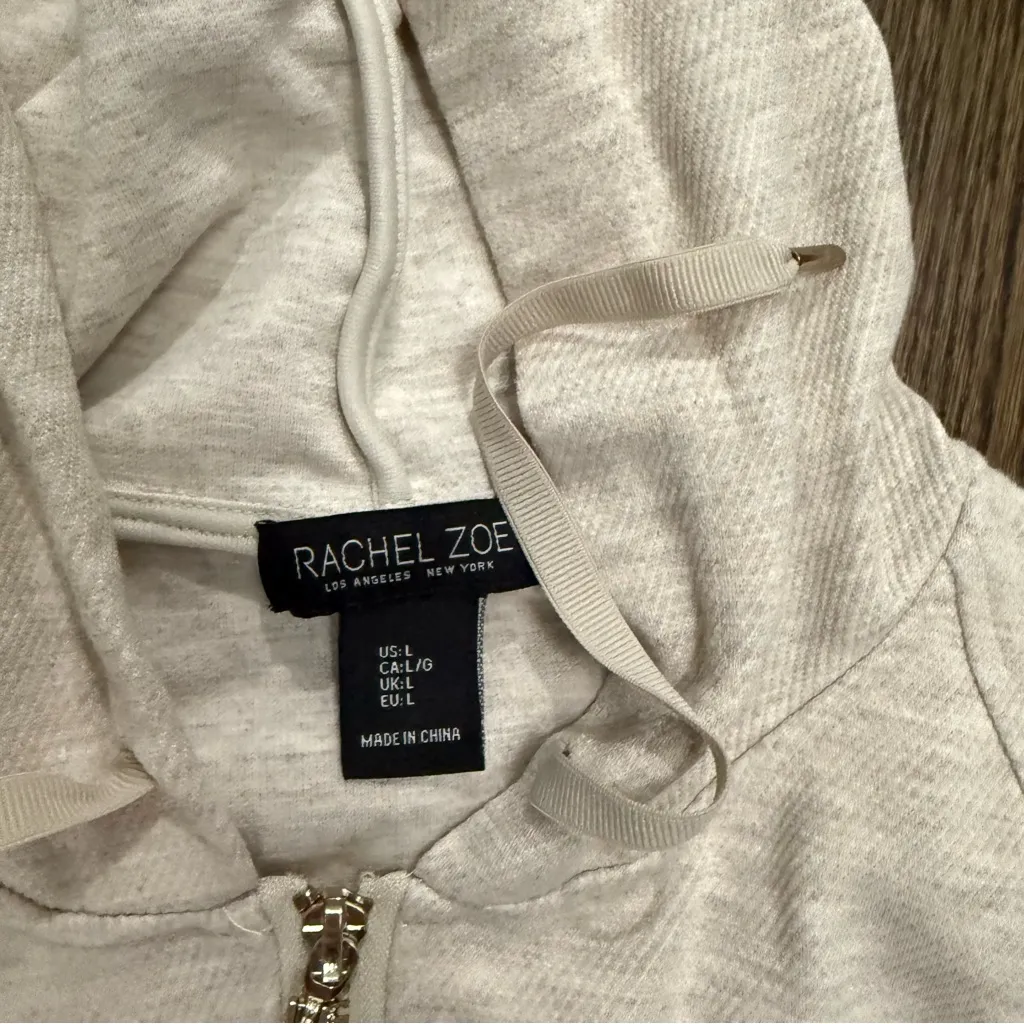 Rachel Zoe Light Beige Hood And Pant Set - Image 2