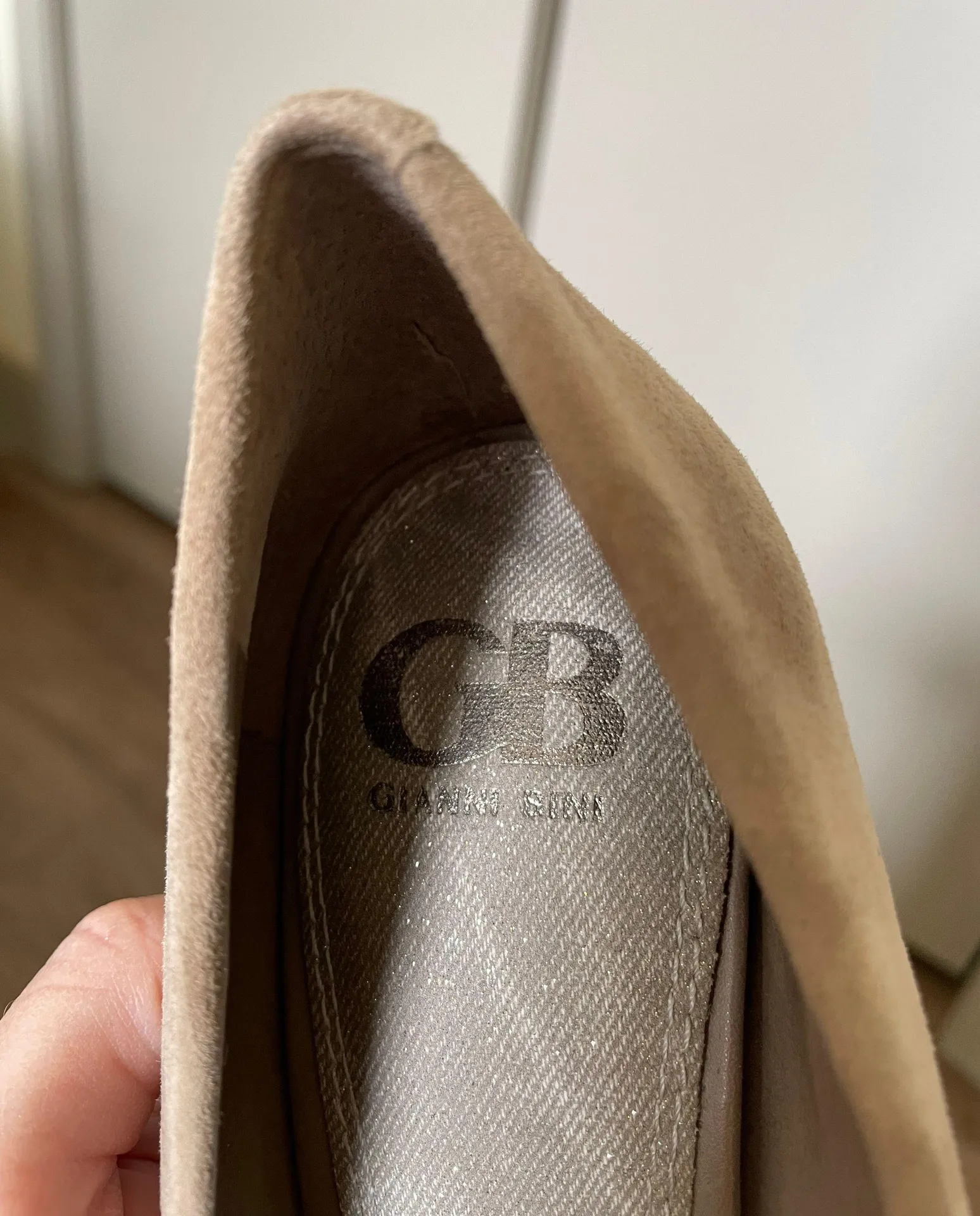 Gianni Bini Beige Suede Heels - Image 7