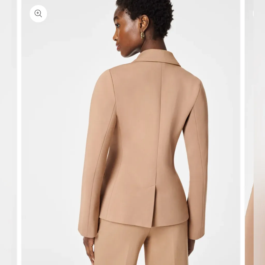 NWT SPANX The Perfect Asymmetric Tailored Blazer Toffee - Image 2