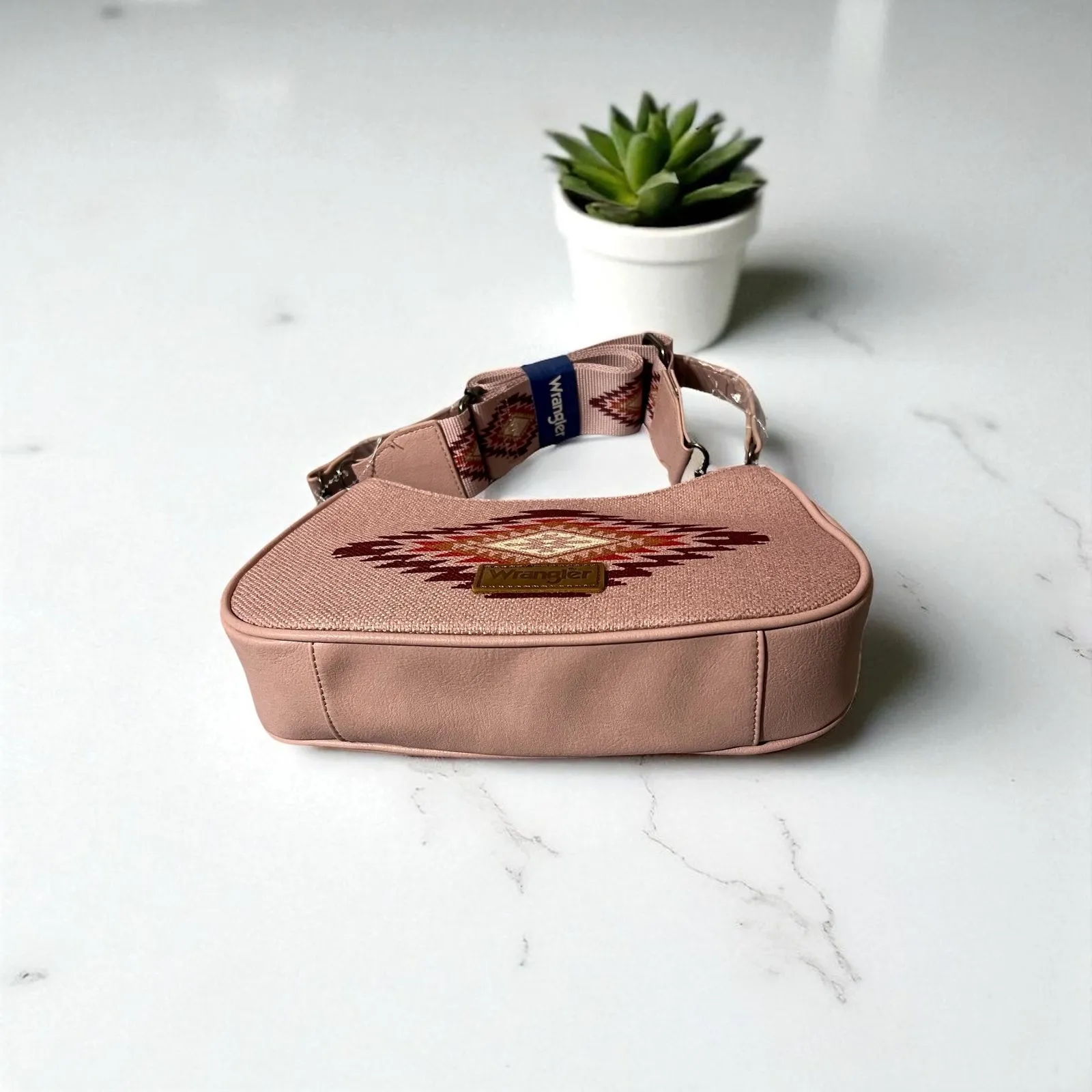 Wrangler Aztec‎ Embroidered Shoulder Bag Hobo Purse Ethnic Western - Image 5