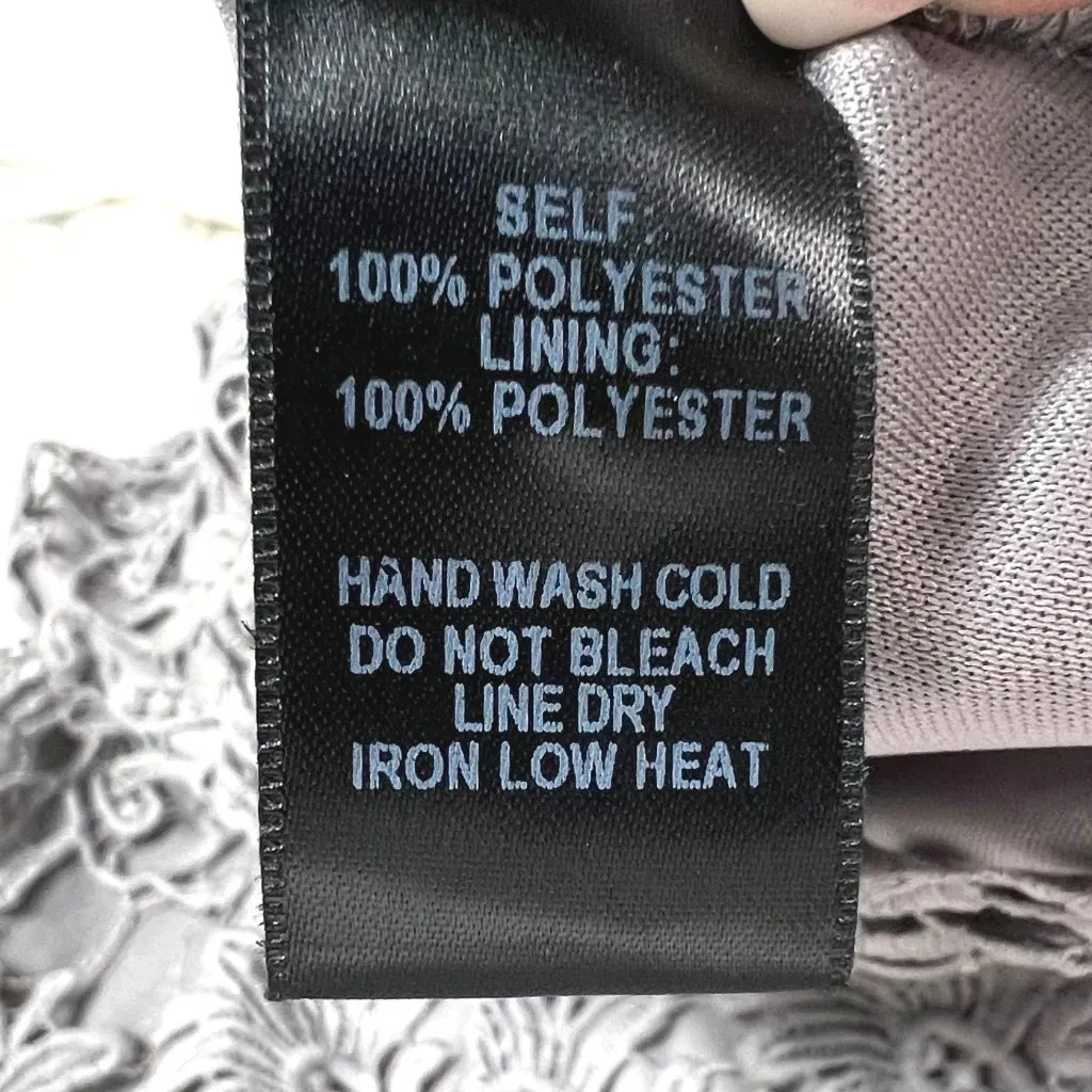 Lulus Hidden Talent Gray Backless Crochet Lace Mini Dress Size XS New - Image 11