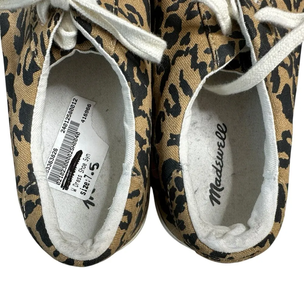 Madewell Leopard Print Sneaker Fashion Shoes Women's Size 7.5 US - Image 6