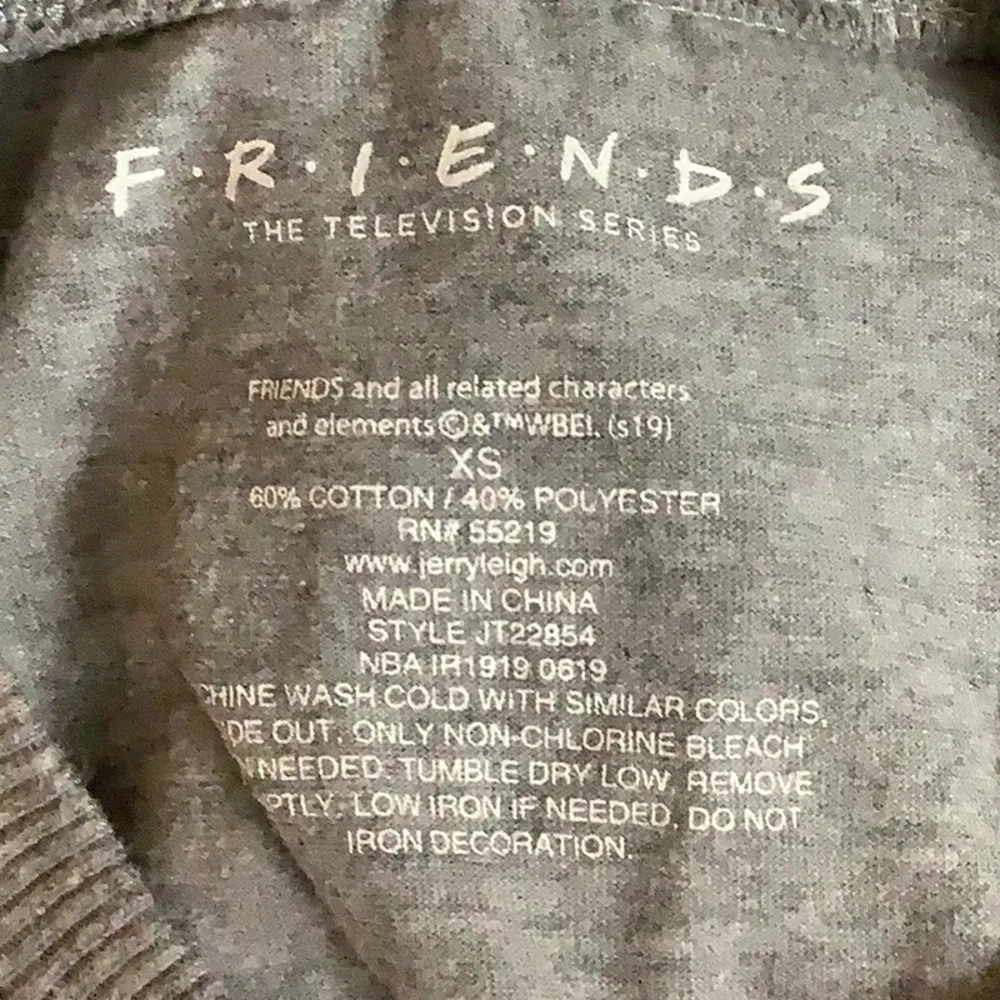 Friends Central Perk Size XS Crop Top. New Without Tags. Gray - Image 5