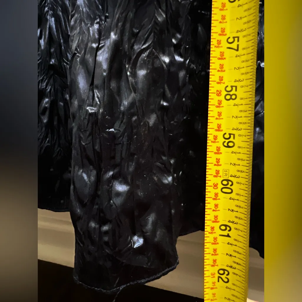 Aiden Mattox twilight Maxi dress Gown mixed media crinkled sleeveless 6 NEW Blue - Image 7