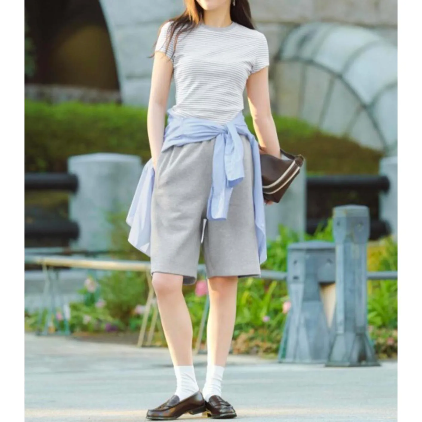 Uniqlo Mini T-Shirt | Striped Baby Tee Gray NWT Size XL - Image 2