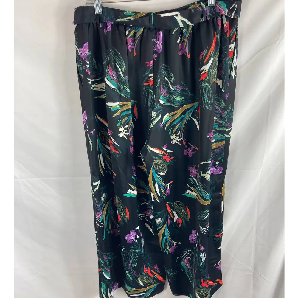 Catherine Malandrino pattern tie waist pant L - Image 3