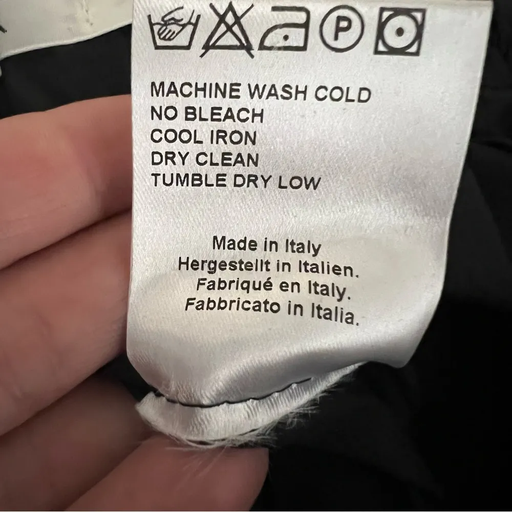 Lis Lareida Women’s Black Crop Casual Pants Teddy Size 38 (US Medium) Italy Made - Image 8