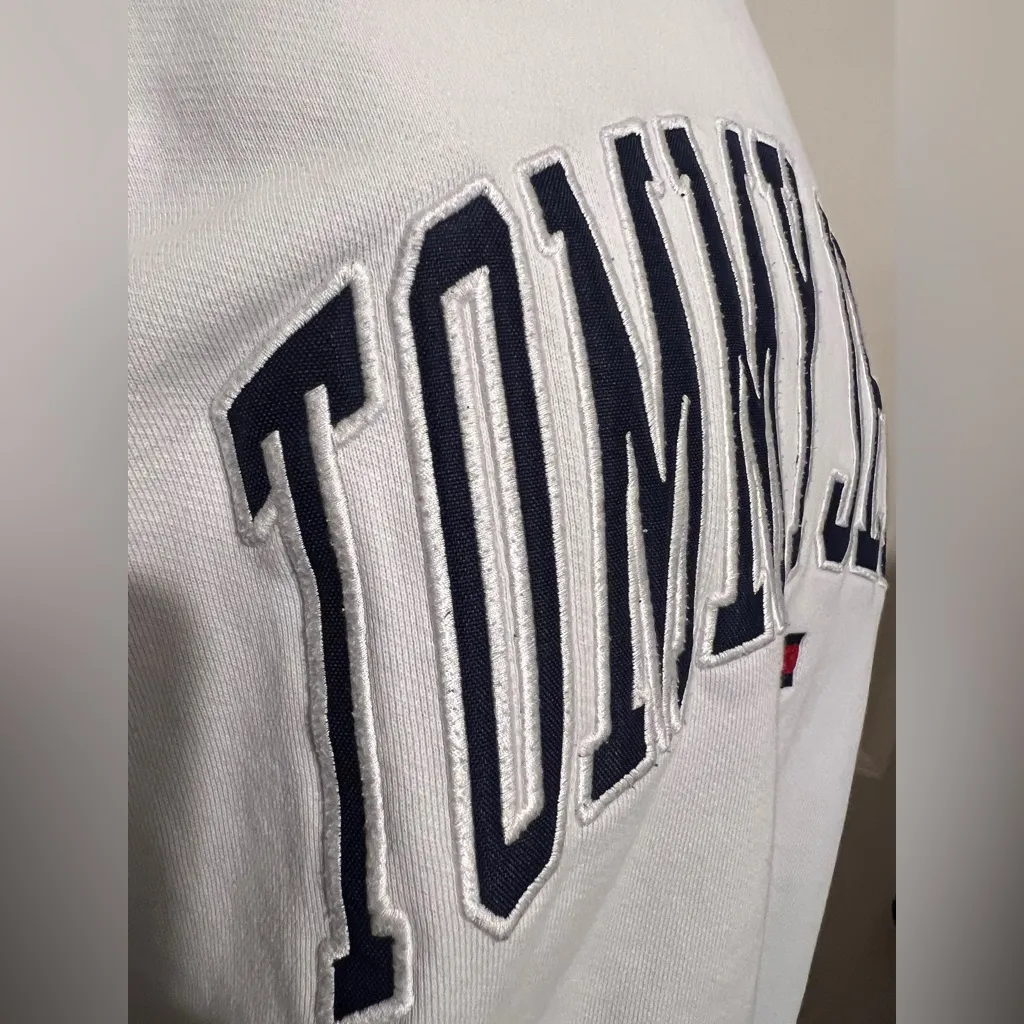 Tommy Jeans Hilfiger Crewneck Pullover Sweater Sweatshirt Y2K USA Spell Out - Image 3