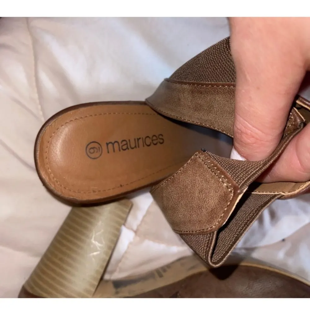 Maurice’s Brown Open Toe Heels - Image 4