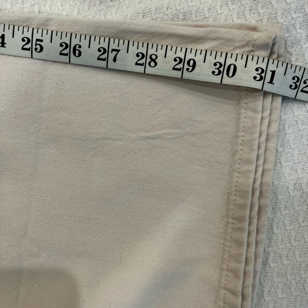 NWT Madewell Wide Sweep Trousers Wide Leg Cream Denim Jeans Size 33 FLAW - Image 11