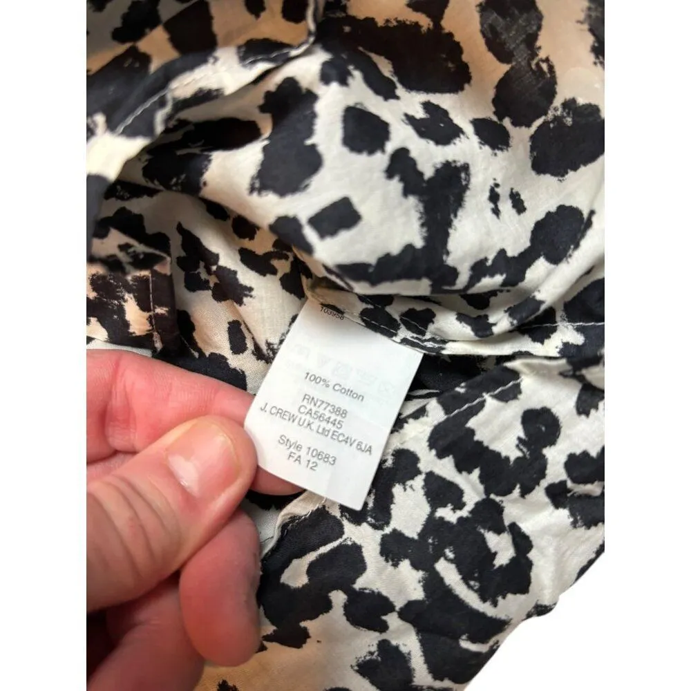 J.Crew Womens Animal Print Button - Image 8