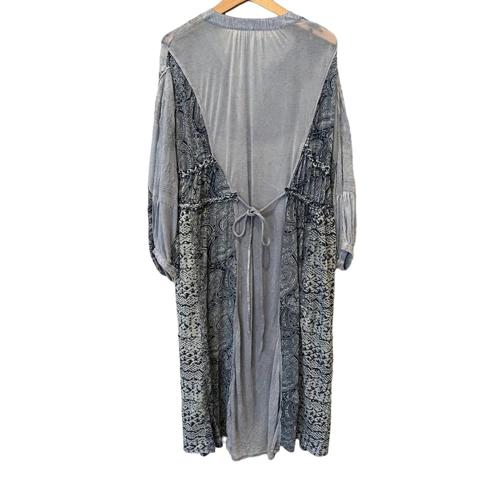 Free People Oh My Mix Print Long Sleeve Dress Duster Size Small - Image 6