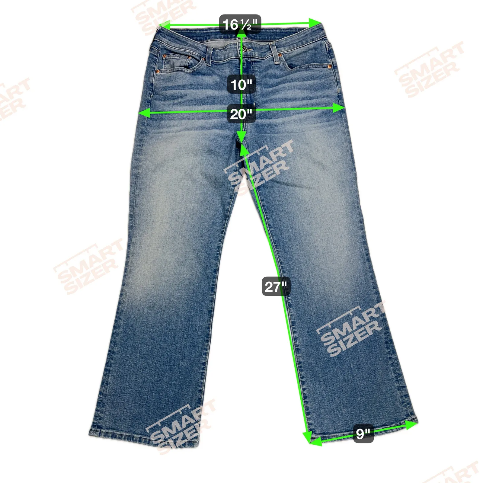 Edwin Lark Ankle Boot Kick Jean Paradigm Wash 27” Inseam Mid Rise Size 32 Waist Blue - Image 2