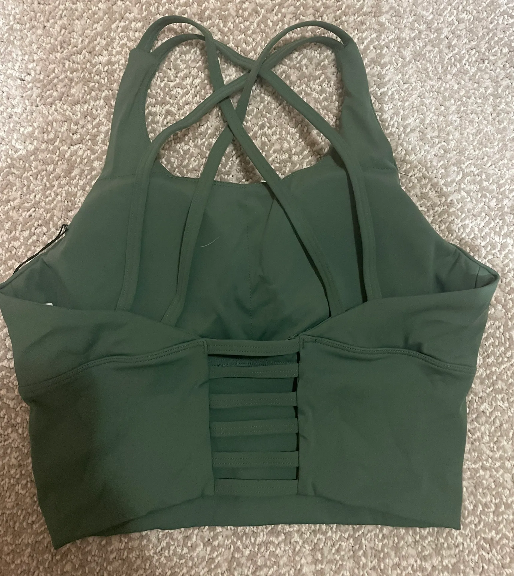 Green Sports Bra Top - Image 2