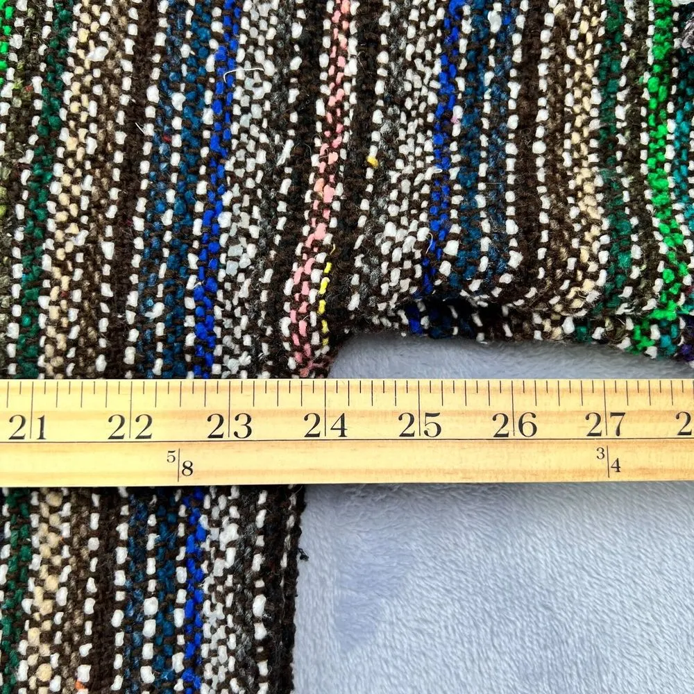 Artesanias F.R. Inc Hoodie Women's XL Multicolor Tweed Baja Parka‎ Native Tribal - Image 8