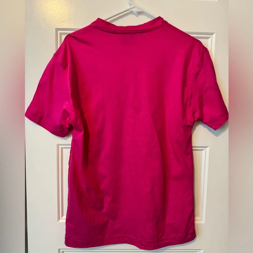 Missoni Sport Magenta Pink Graphic T-Shirt Size Small - Image 3