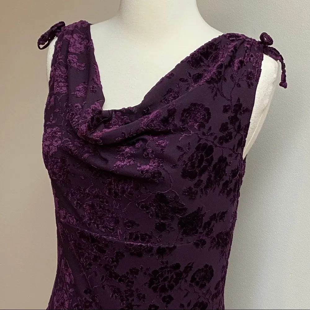 Fashion Bug  Burgundy Sleeveless Dress - Image 4