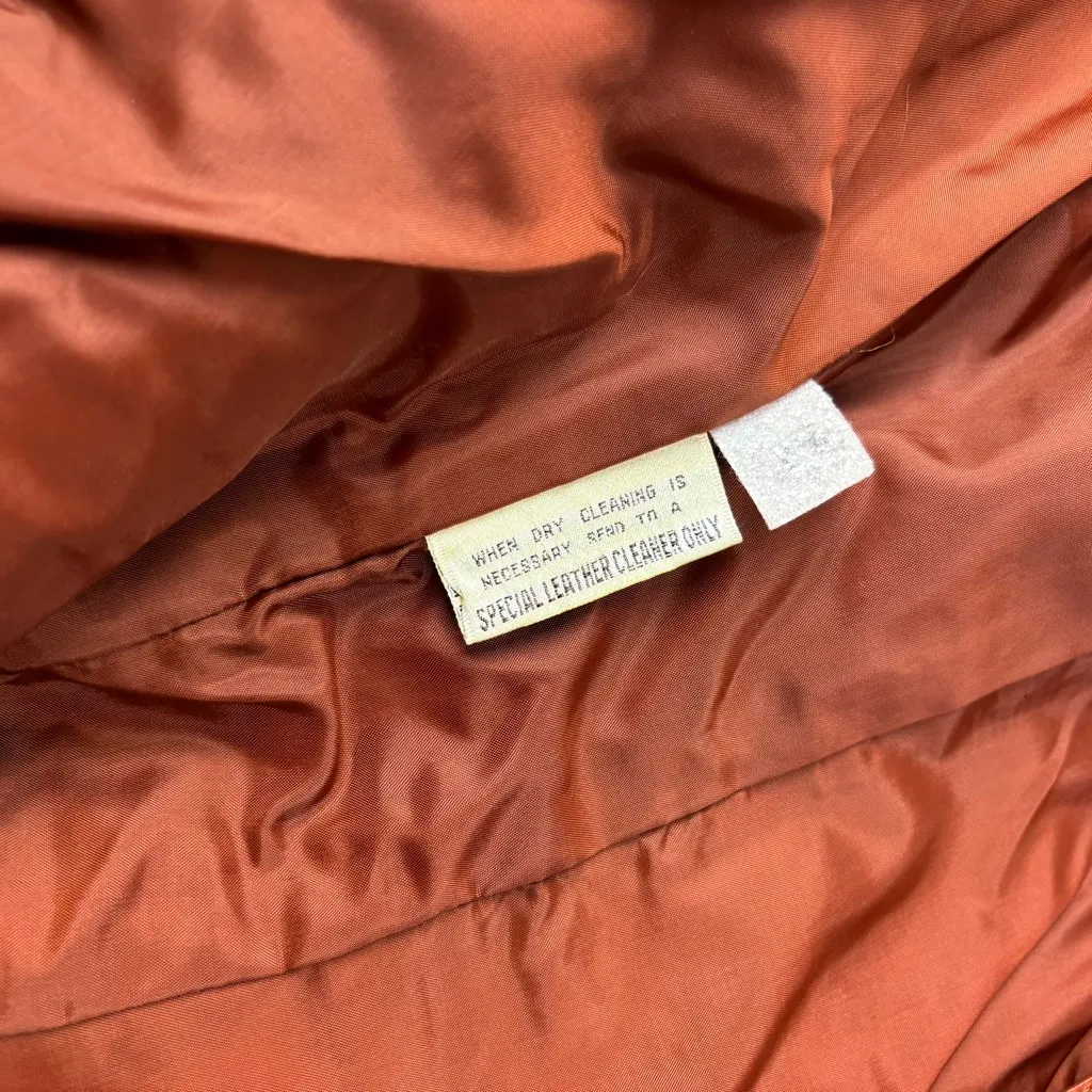 Vintage Berman’s Brown Leather Jacket Size 10 - Image 8