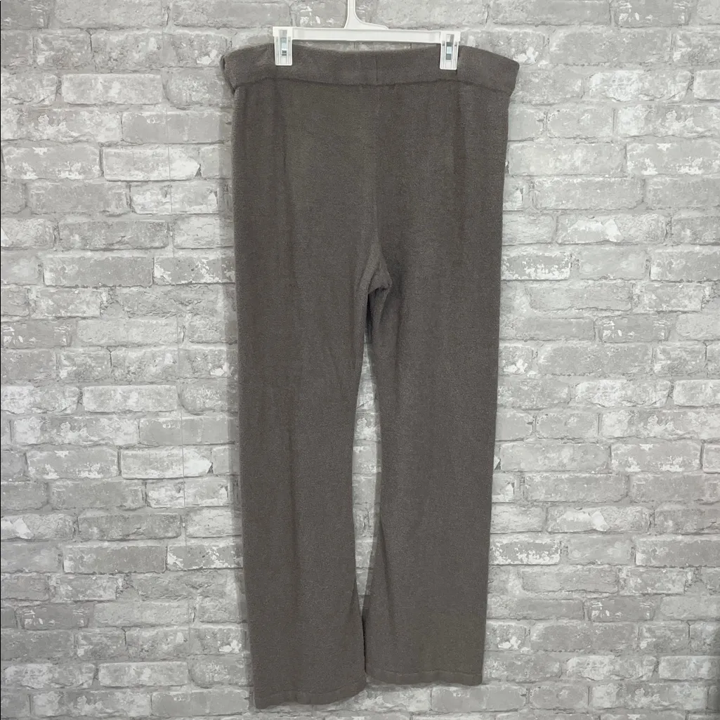 Barefoot Dreams CozyChic Lite Knit Pants Beige Brown Style 481 - Image 3