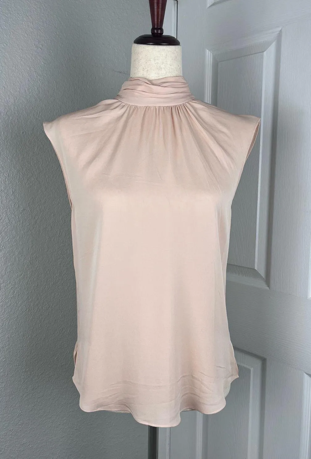 Tristen Mock Neck Tie Blouse - Image 7
