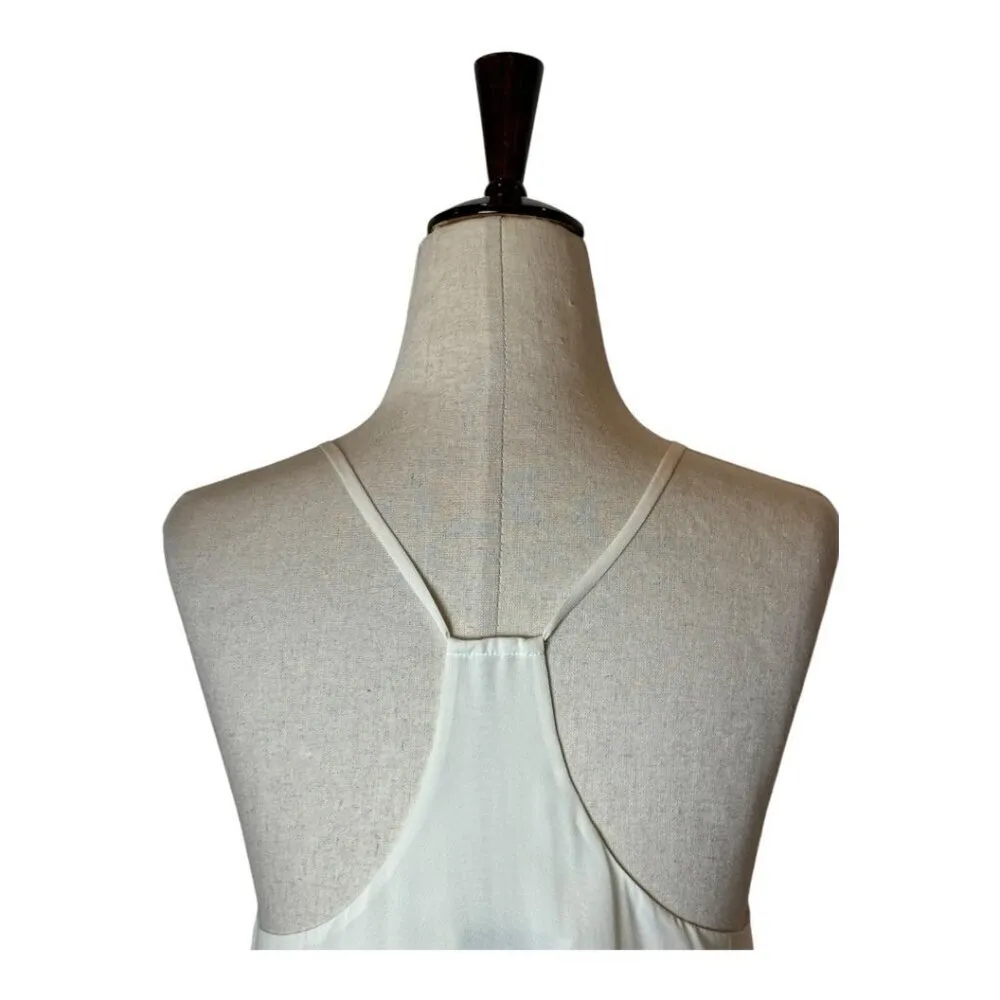 Alice + Olivia Tank Top Women XS White Silk V Neck Y Back Camisole Cami‎ - Image 5