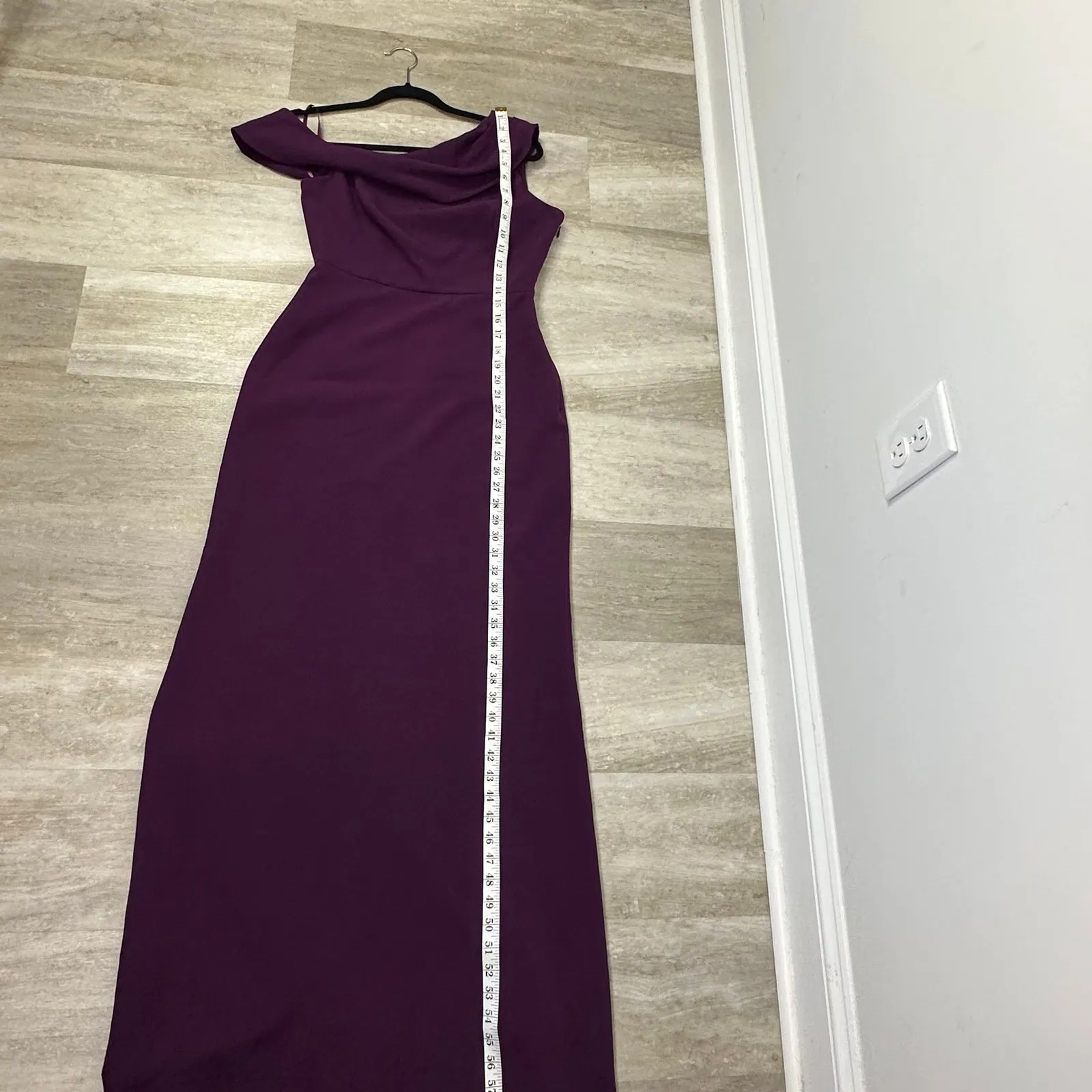 SACHIN & BABI Davis Cold-Shoulder Gown Dark Plum Purple Cocktail  Women’s 4 - Image 10