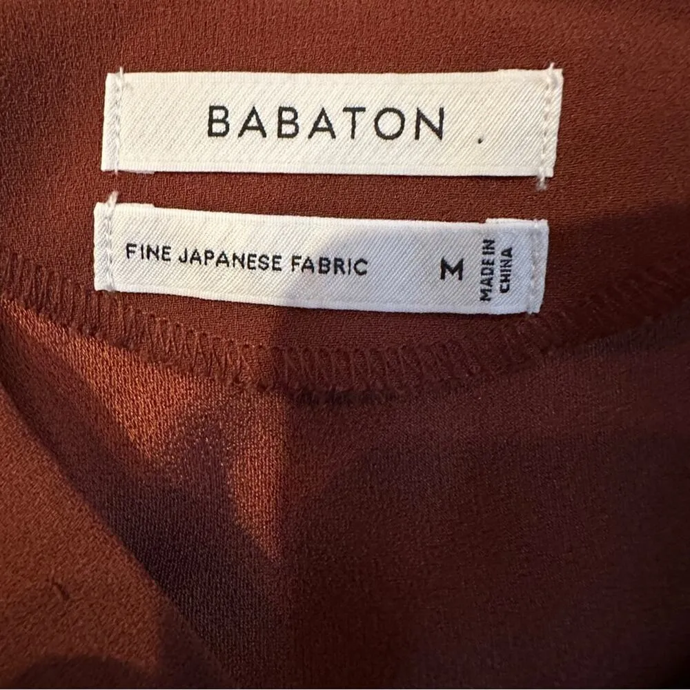 Babaton Rust Brown‎ Sleeveless Scoop Neck Basic Tank Top Sz M - Image 5