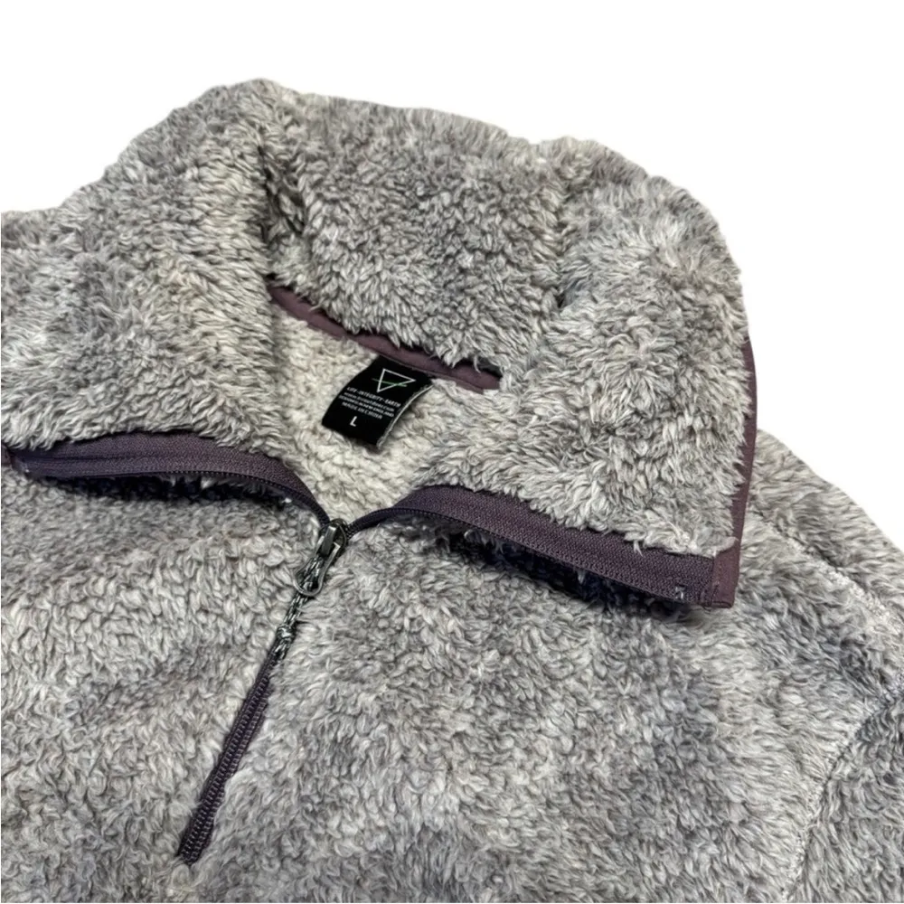 🎅 3/$15 SALE LIV Outdoor Grey and Purple Fleece Turtleneck Sweater - Image 5