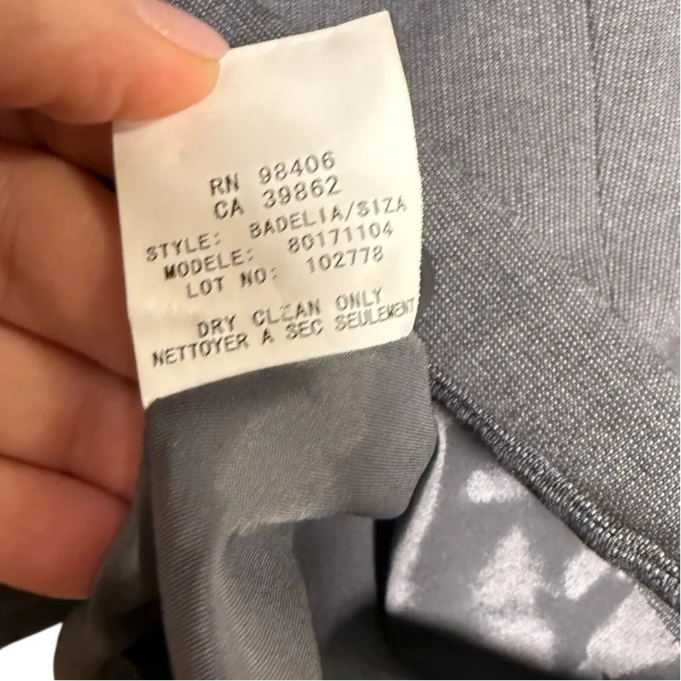 Theory Grey Wool Blend Badelia Blazer Women's Sz. 8 - Image 7
