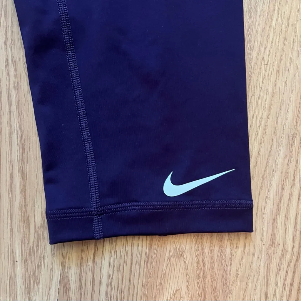 Nike‎ Pro Dri-Fit Purple Training Capri Tight Leggings Women’s Size Small Active - Image 2