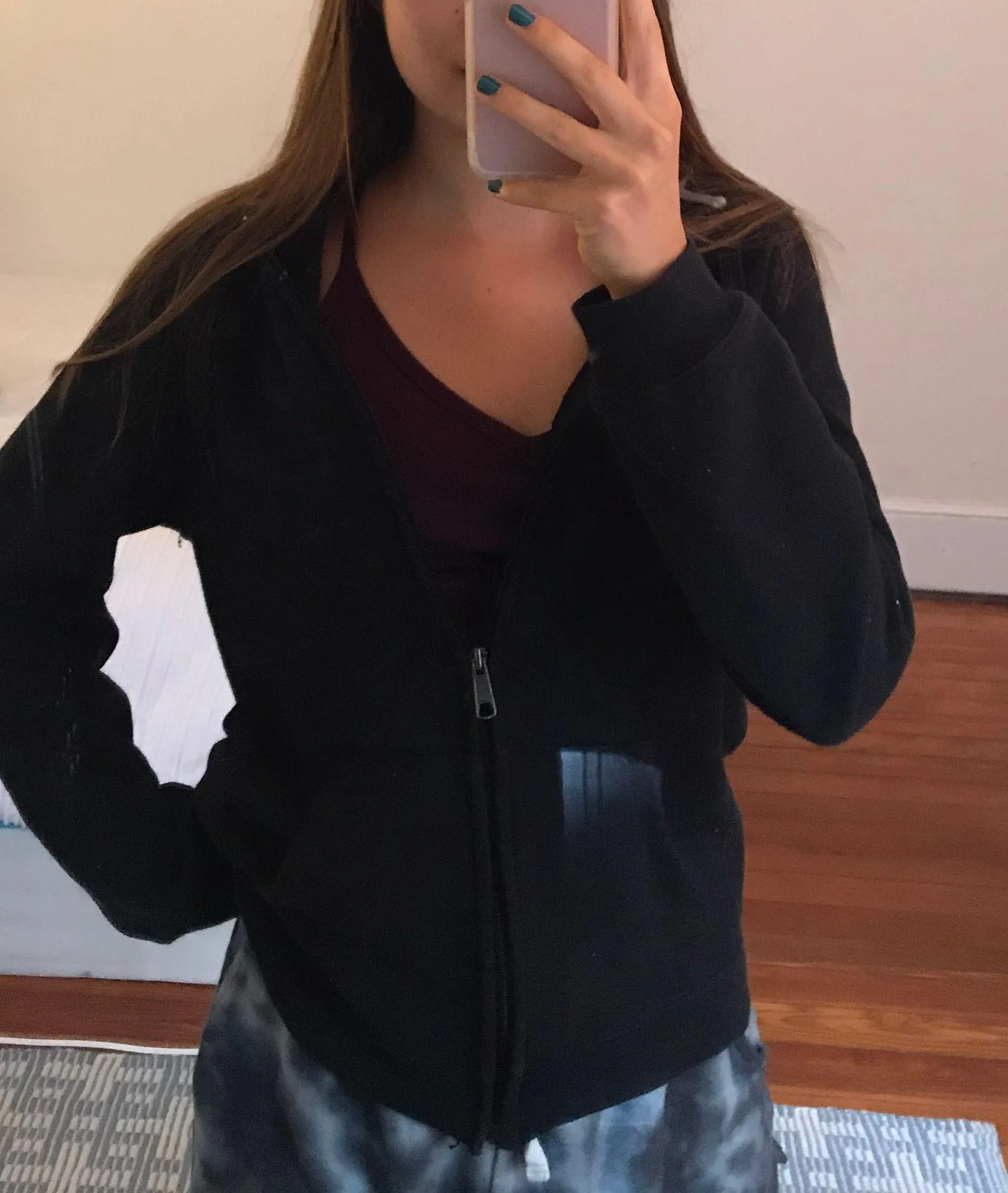 Champion Black Zip Up Hoodie - Image 2