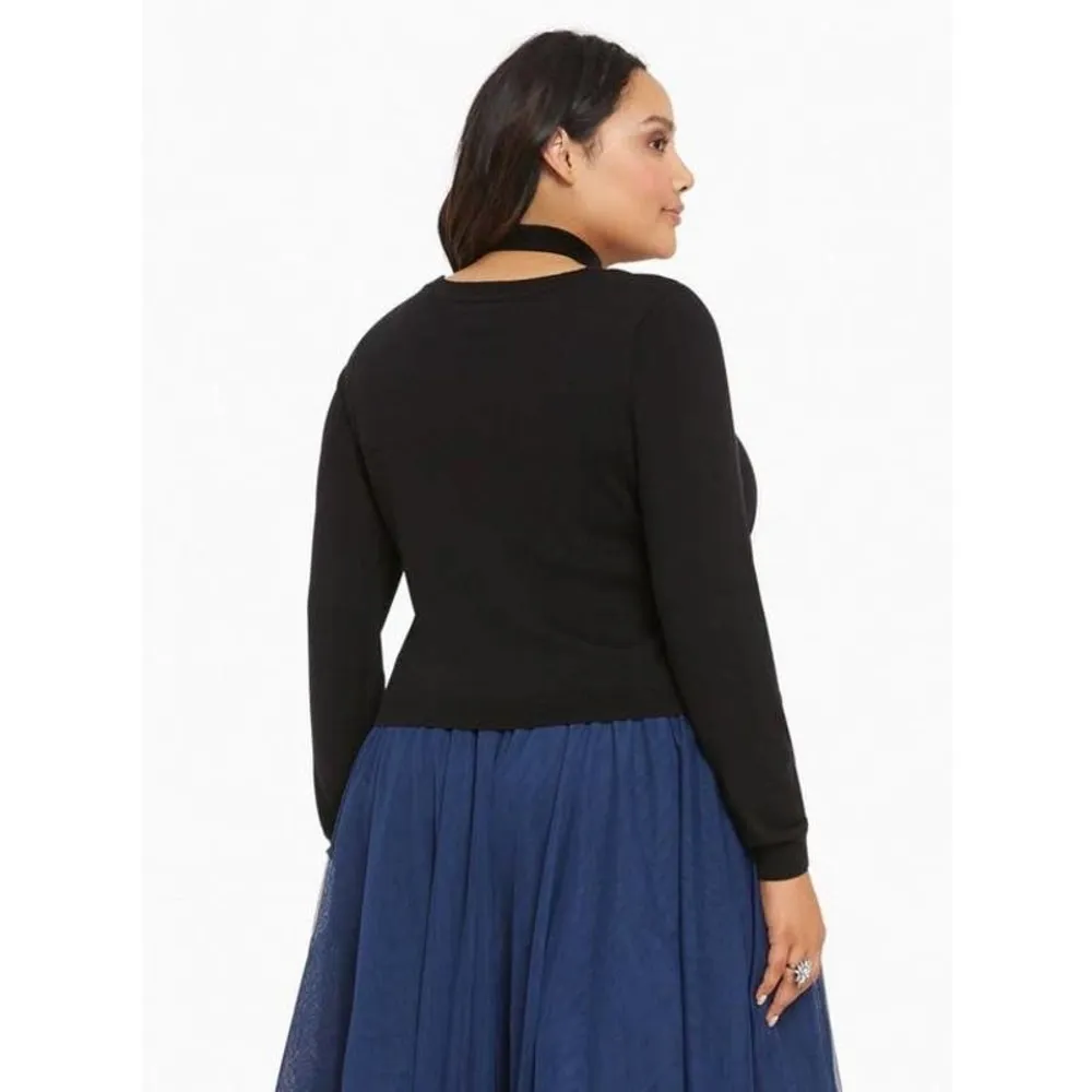 Torrid  Live & Love Cropped Long Sleeve Sweater  Plus Size 2X - Image 3