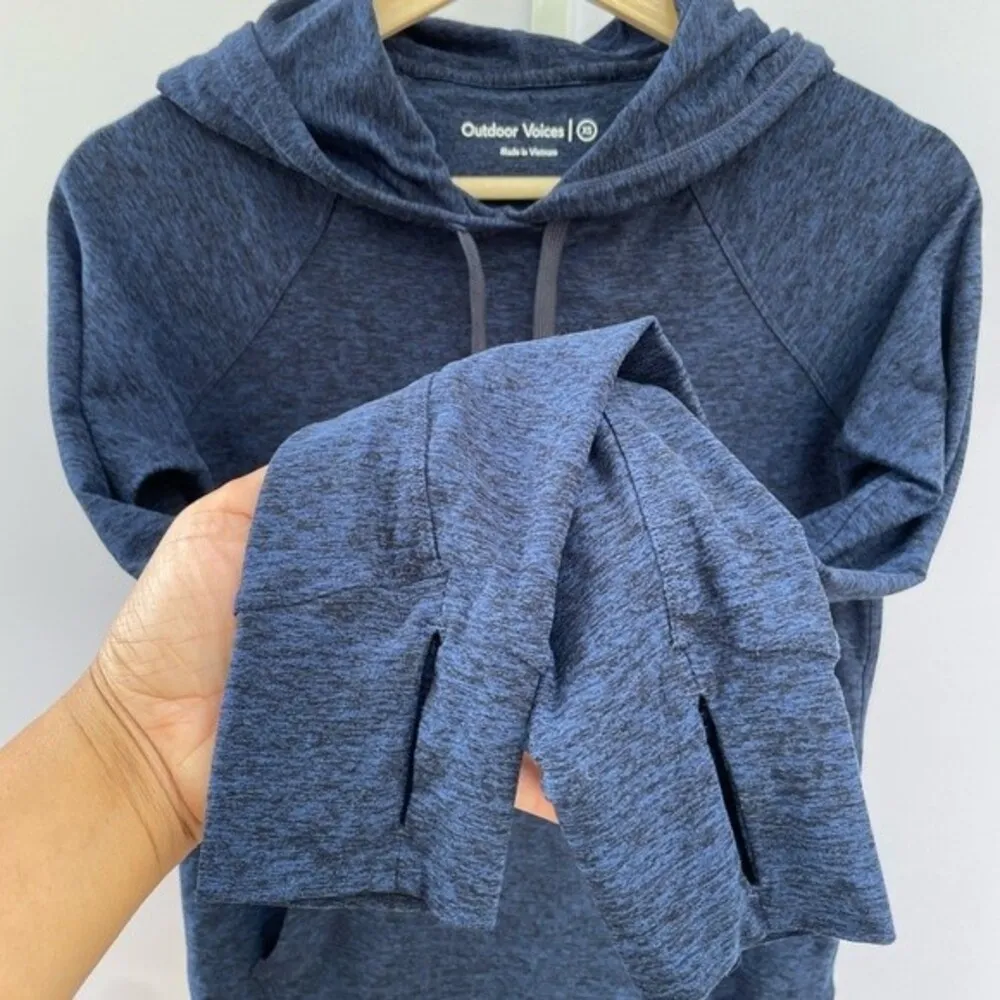 Outdoor Voices All Day CloudKnit Hoodie - Navy Size XS - Image 6