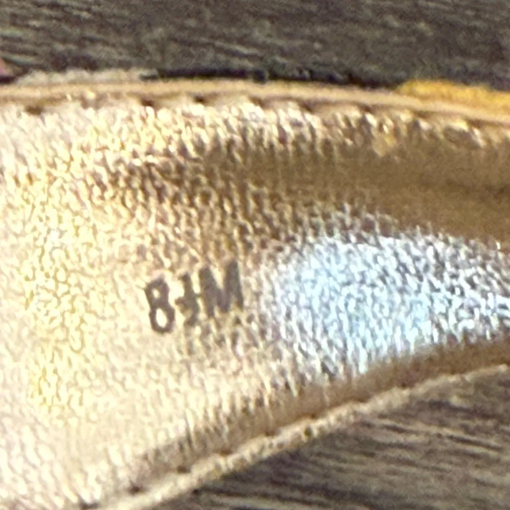 Anne Klein Wedge Espadrille Thong Sandals Women’s Size 8.5 Colorful Canvas Bows - Image 4