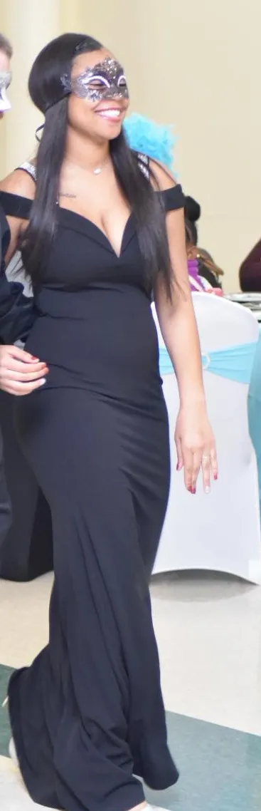 Formal Dress / Prom Dress Black Size 8 - Image 3