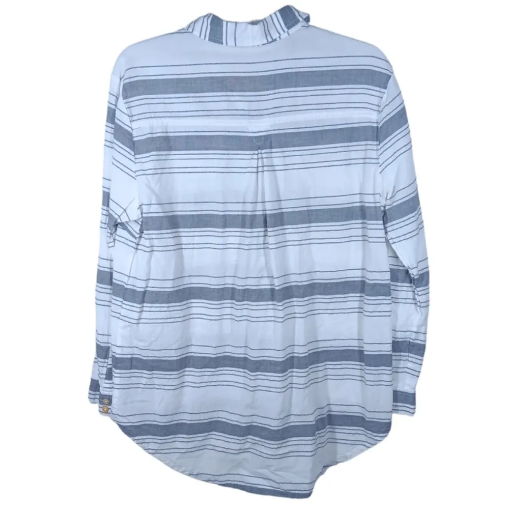 NWT Matilda Jane x Joanna Gaines Striped Button Down Shirt size Large - Image 3