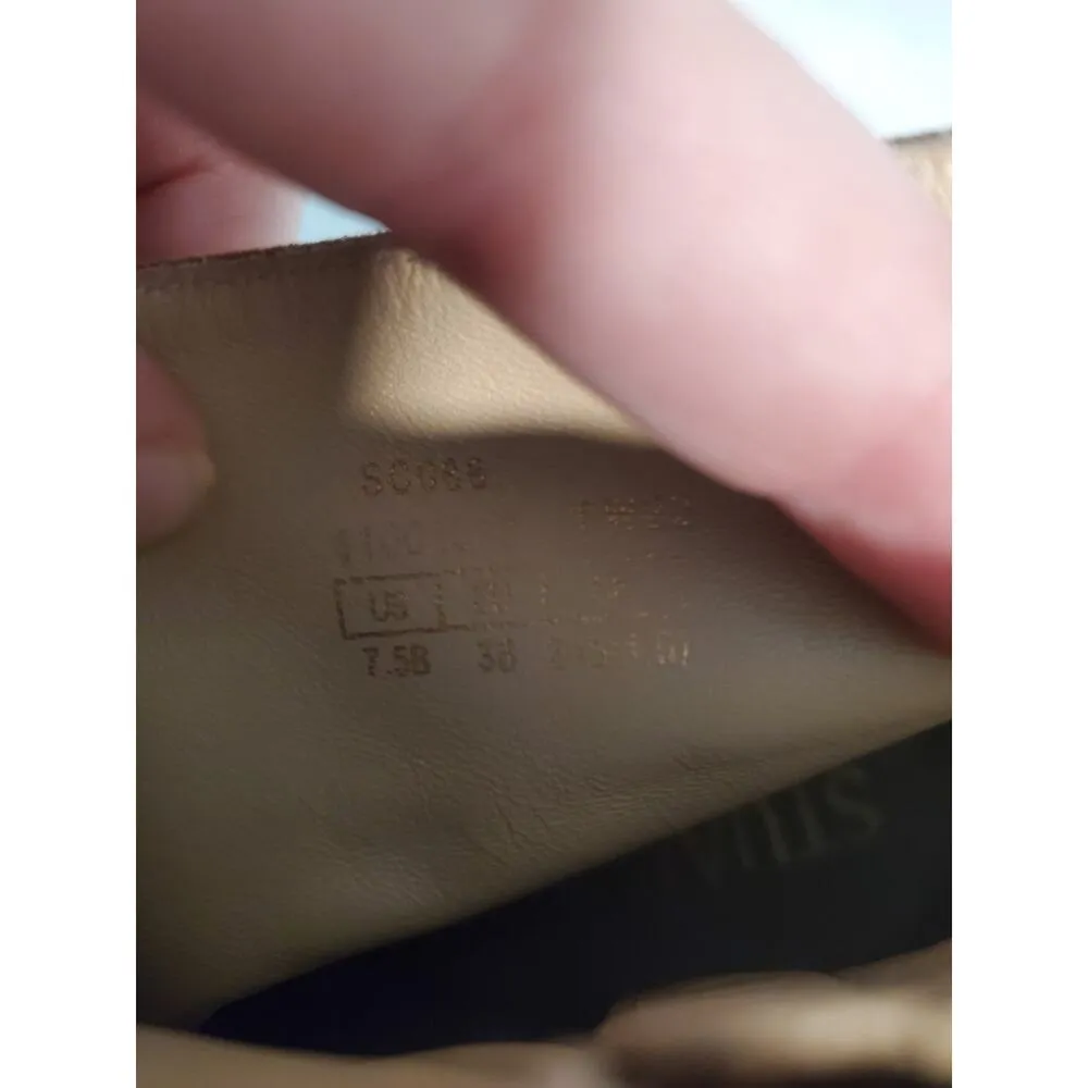 Stuart Weitzman Women Tieback 75 Block Brown Suede Office Dressy Boots. S40 - Image 5