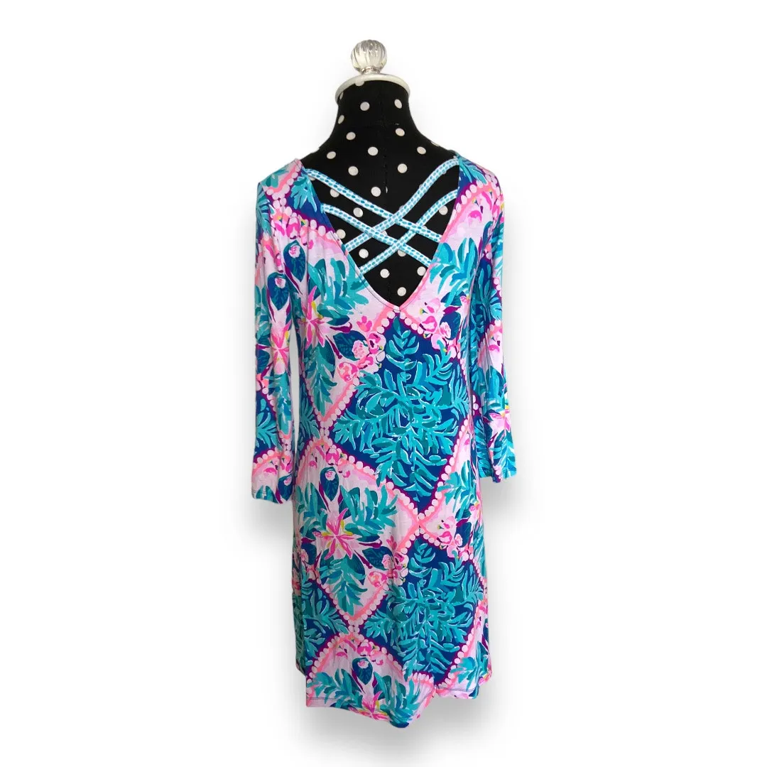 Lilly Pulitzer Womens Dress Sz‎ XS Ophelia Seaside Aqua Coconut Cove Engineered - Image 5