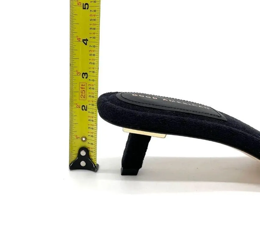 Good American Women's Black Terry Kickstand Low Heel Slide Sandals - Image 4