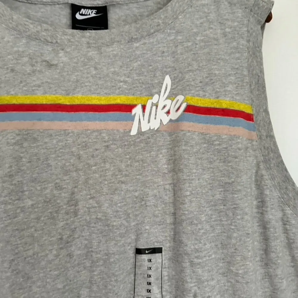 Nike Heather Gray Sleeveless Romper Size 1X NEW - Image 6