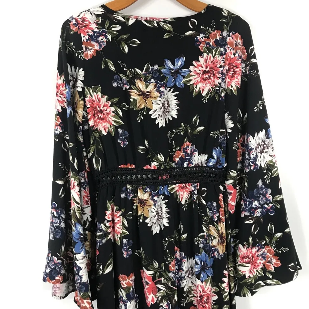 Nasty Gal Grow On Floral Maxi Dress Size 6 Boho - Image 7