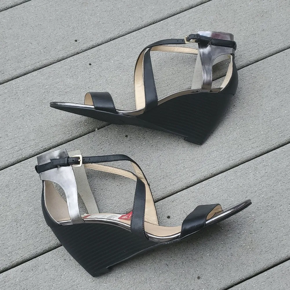 Enzo Angiolini McKinney Open Toe Strappy Wedge Sandals - Image 7