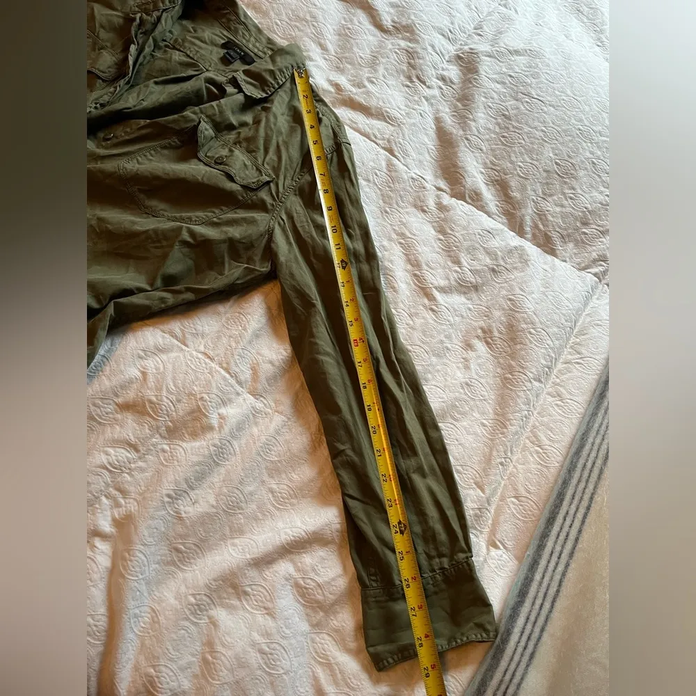 Army Green J Crew button down shirt - Image 6