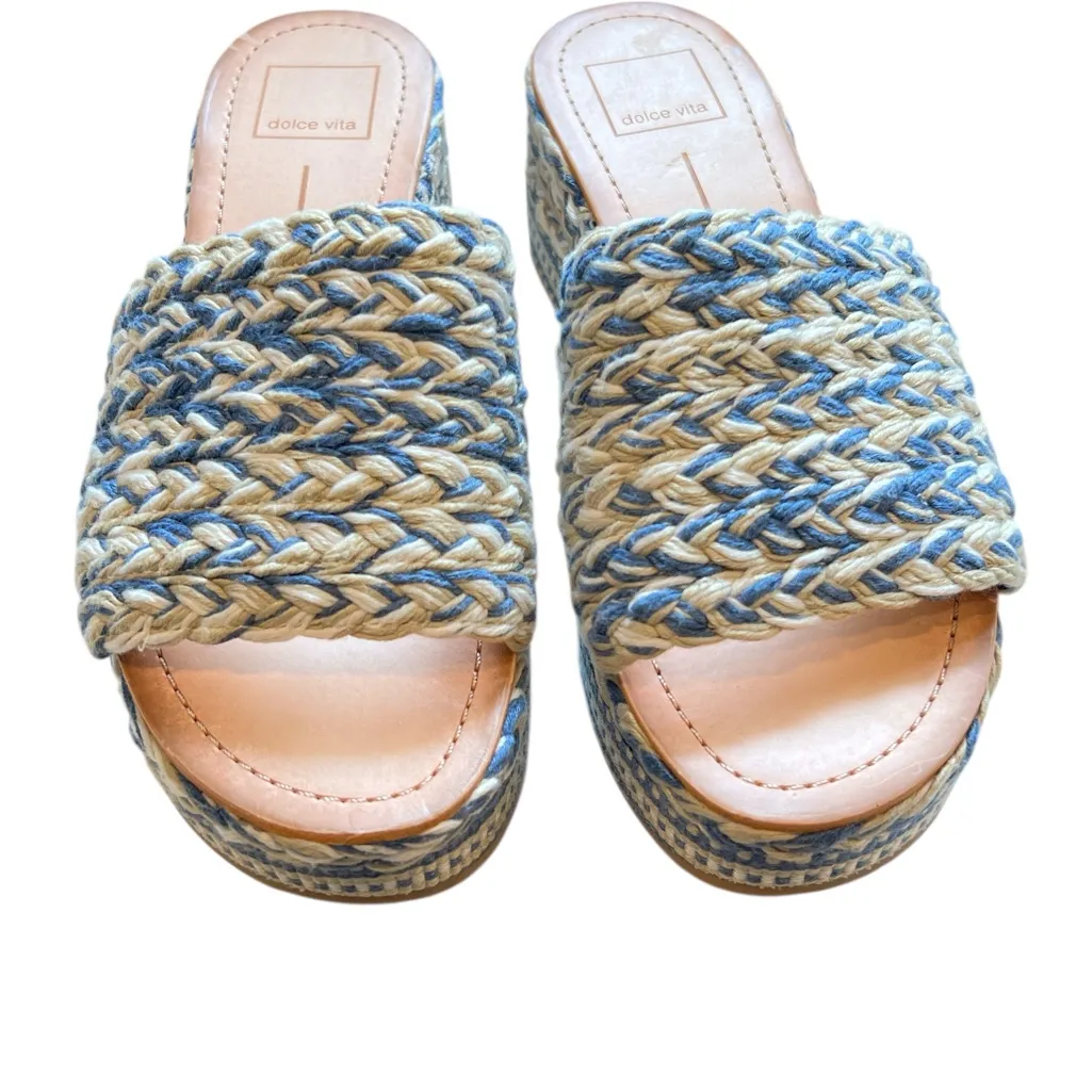 Dolce Vita Pazli Blue Multi Woven‎ women’s size 7 - Image 3