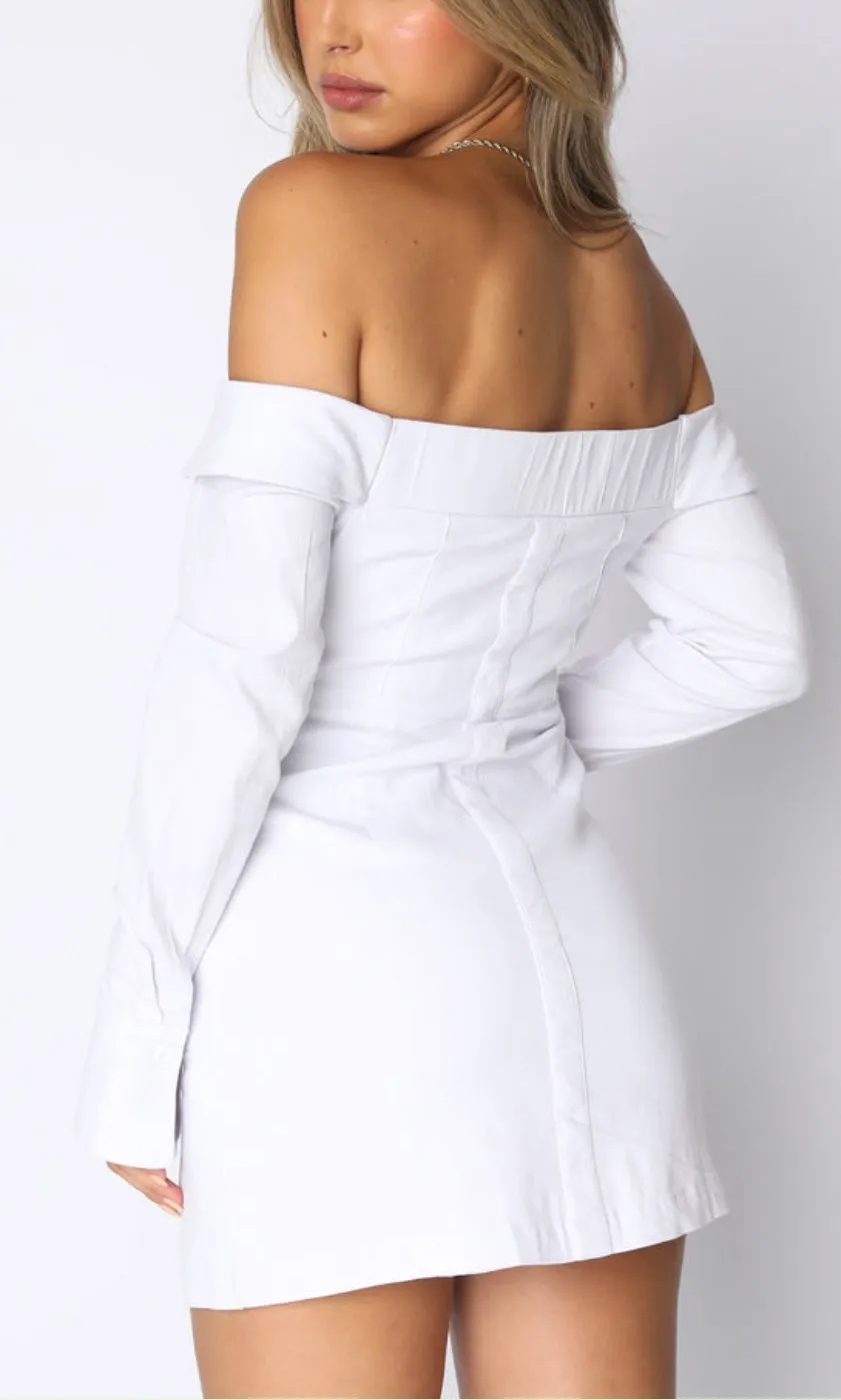 Life’s a Party White Mini Dress - Image 3