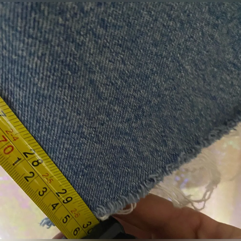 Women/junior Zara Us size 6 Denim Wide leg baggy fit jean - Image 6