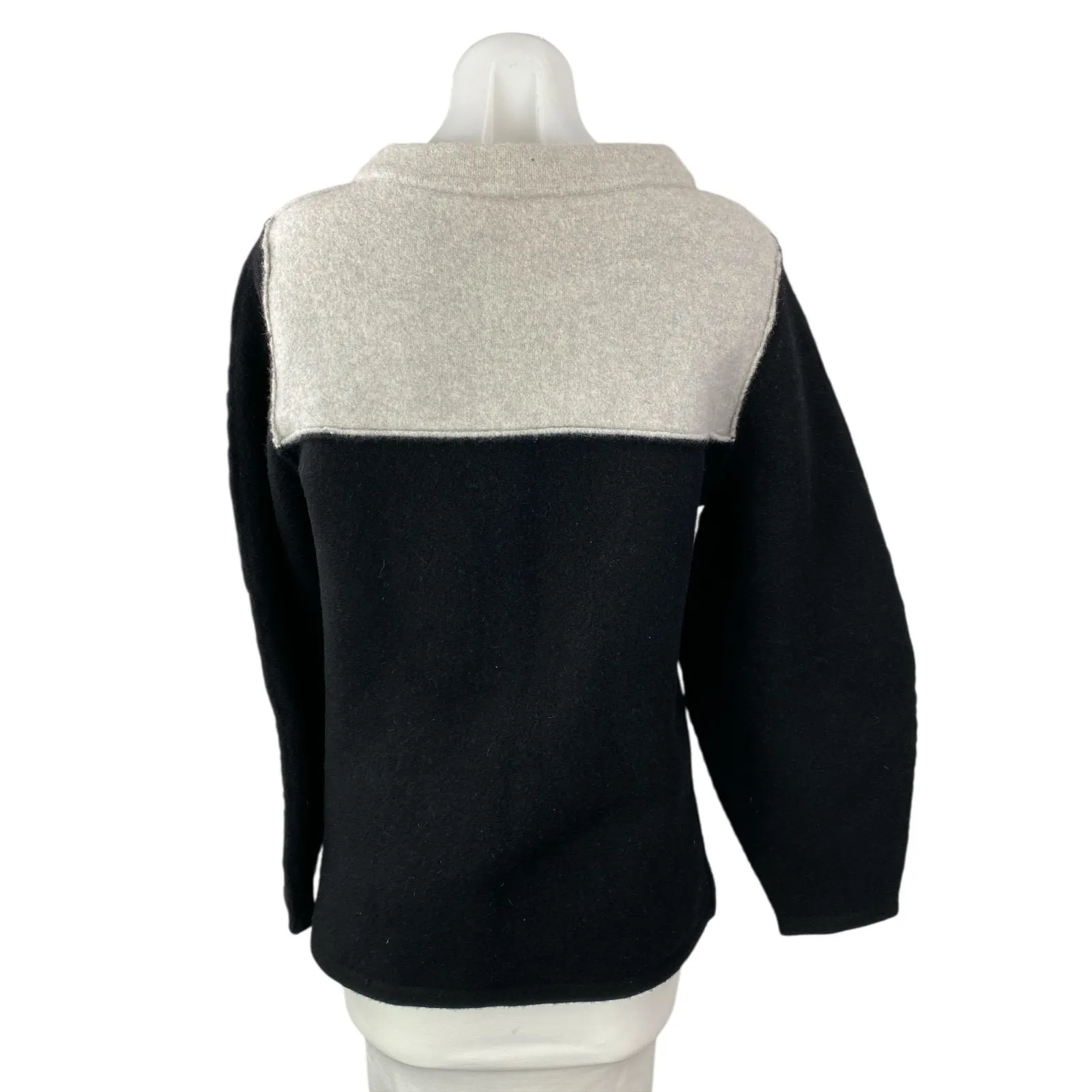 J Brand Women's Colorblock Crew Neck Long Sleeve Sweatshirt Sweater Top Size M - Image 2